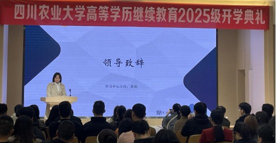 學(xué)習(xí)中心主任黃莉講話